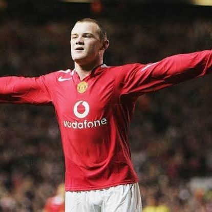 Wayne Rooney celebrating for Manchester United